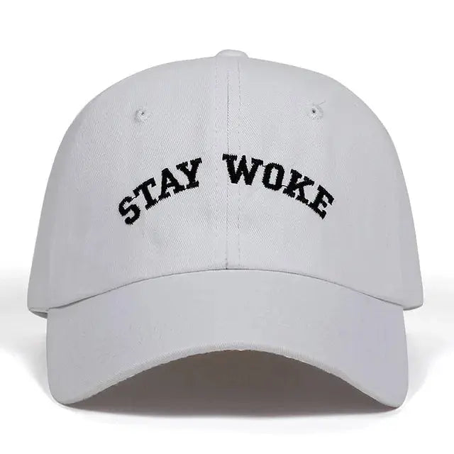 "Stay Woke" Embroidery Unstructured Dad Hat - Image #8