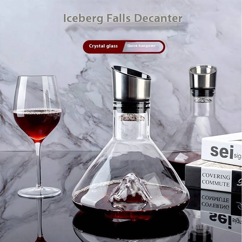 Iceberg waterfall wine decanter