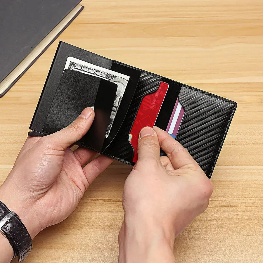 Carbon Fiber Credit Card Holder - PricesRgreat