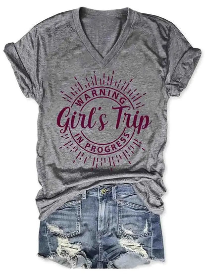 Women's Trip V-Neck Tee - PricesRgreat