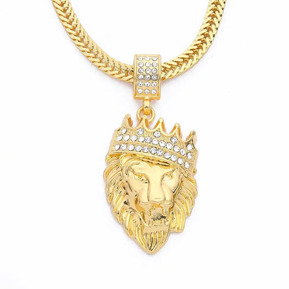 Men Lion Head Necklace - PricesRgreat