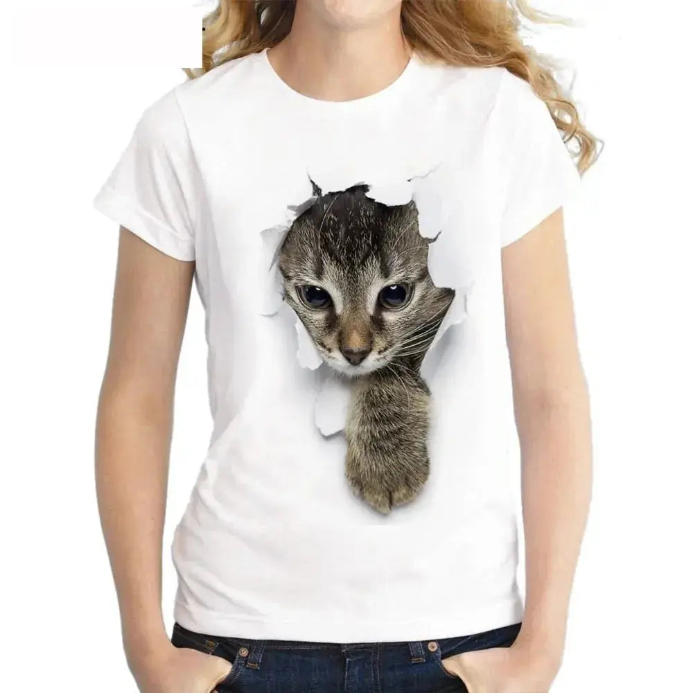 The Cat Lady  3D T-shirt - Image #3