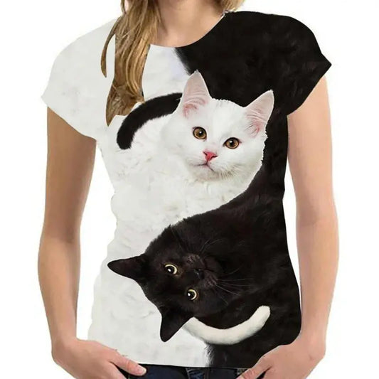 Cat T-Shrt Unisex 3D - Image #1