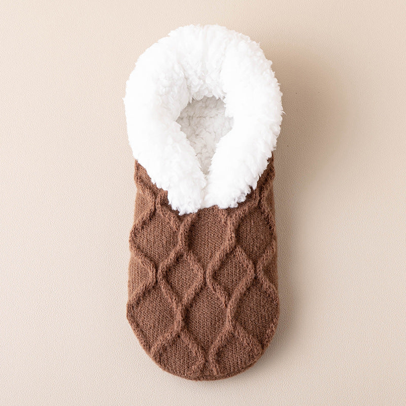 Women's cotton thermal plush slippers - PricesRgreat