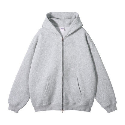 Loose Hooded Sweater Fleece-lined Thickened