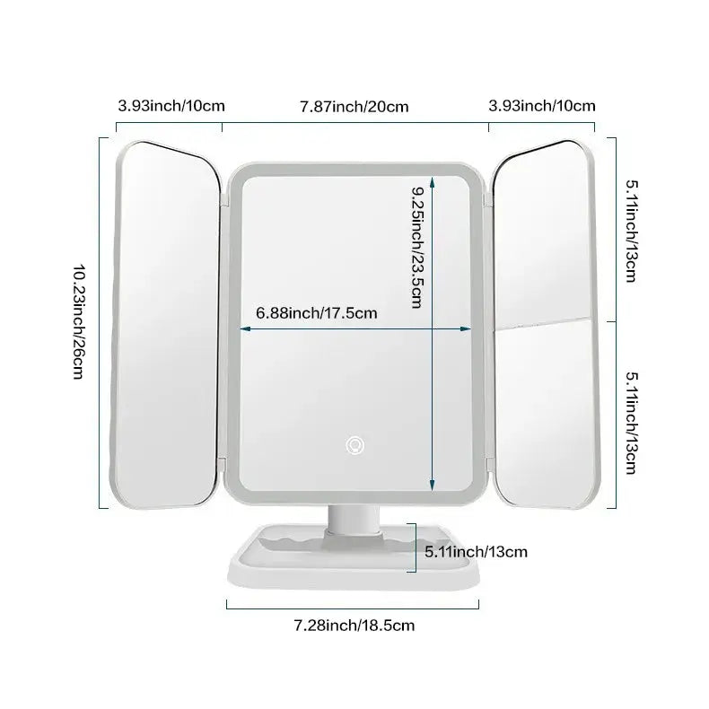 Smart Tri Led Makeup Mirror - PricesRgreat