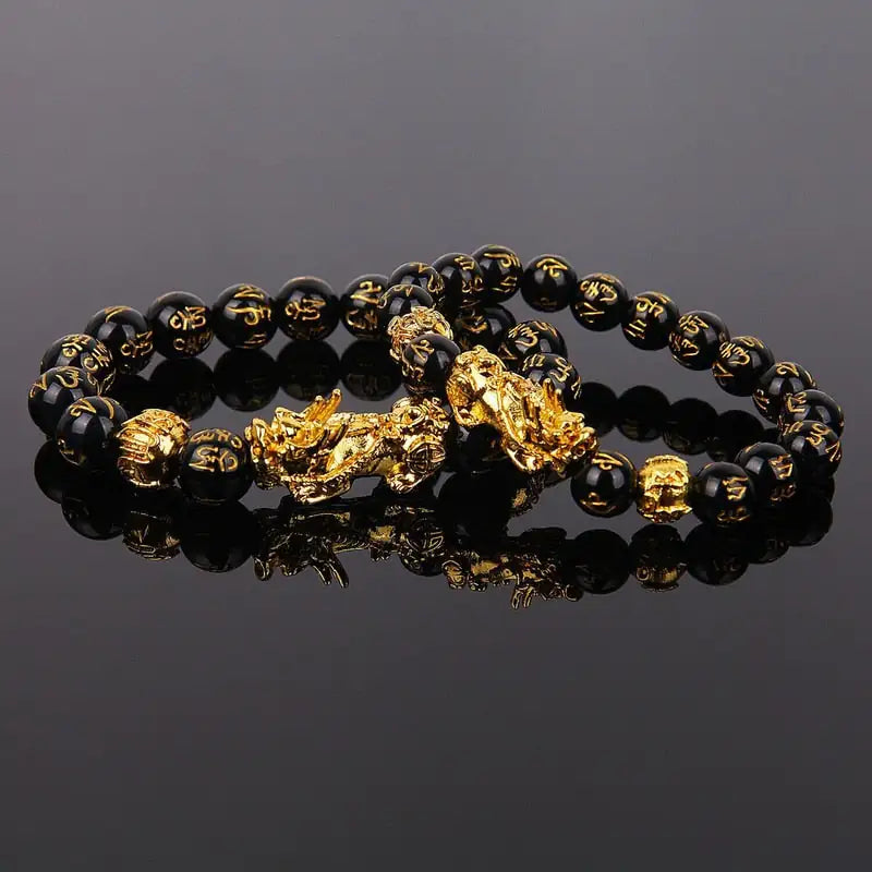 Feng Shui Wealth Bracelet  Black Beads - PricesRgreat