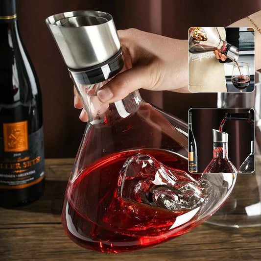 Iceberg waterfall wine decanter