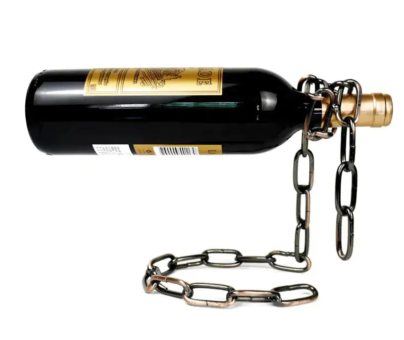 Magic Iron Chain Wine Bottle Holder - PricesRgreat