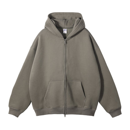 Loose Hooded Sweater Fleece-lined Thickened - PricesRgreat