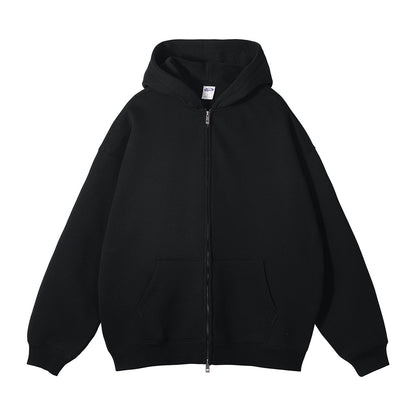 Loose Hooded Sweater Fleece-lined Thickened - PricesRgreat