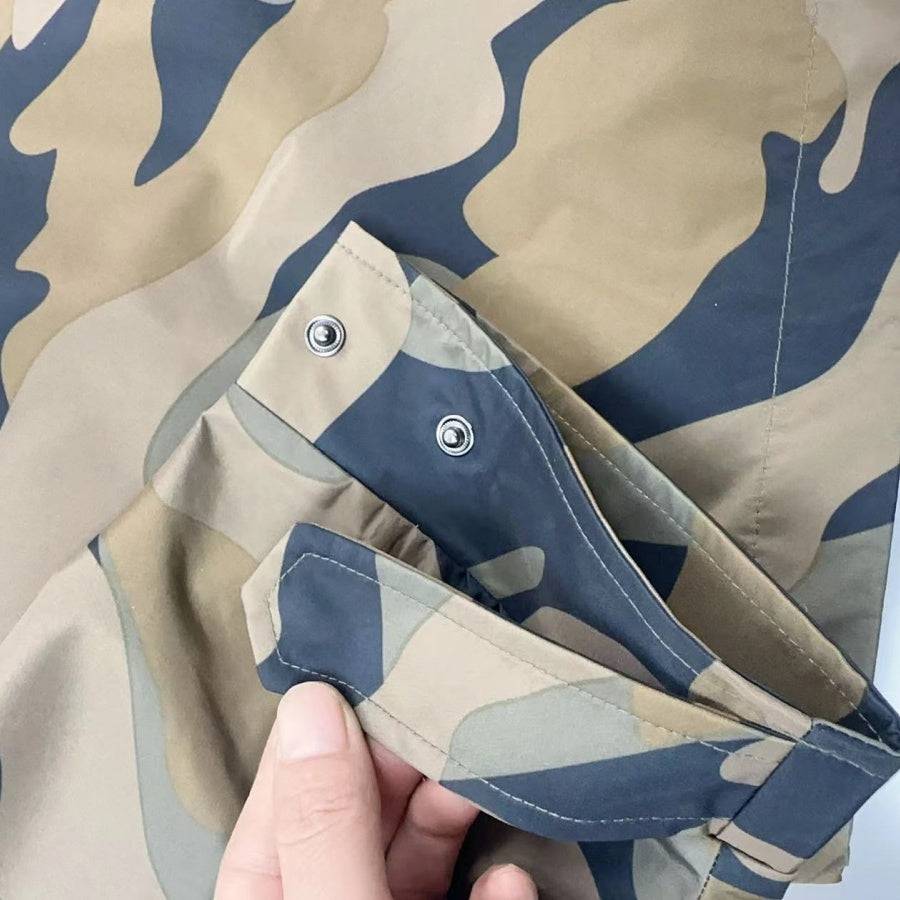 Camouflage hooded pullover casual jacket