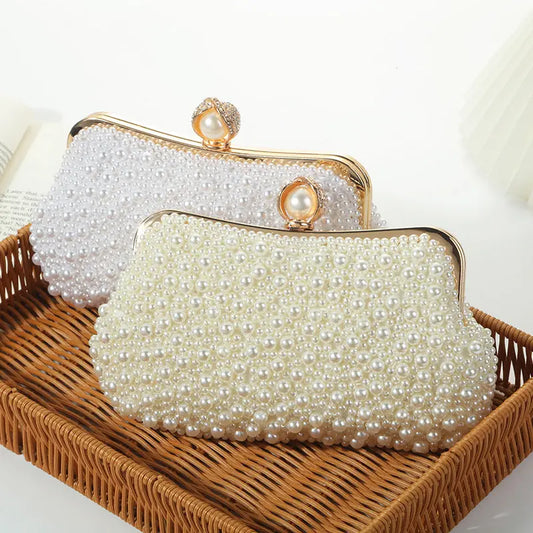 Women's Fashion Pearl Pearl Embroidery Dinner Bag - Image #1