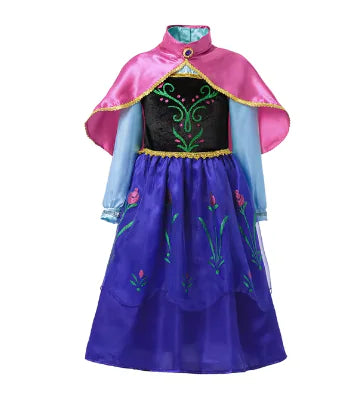 Girls Princess Costume: Elsa, Anna, Jasmine, Rapunzel Dress - PricesRgreat