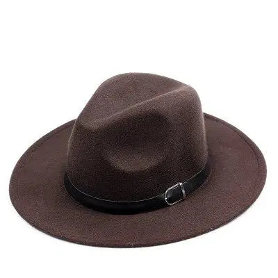 Women Wide Brim Fedora Hat - Image #6