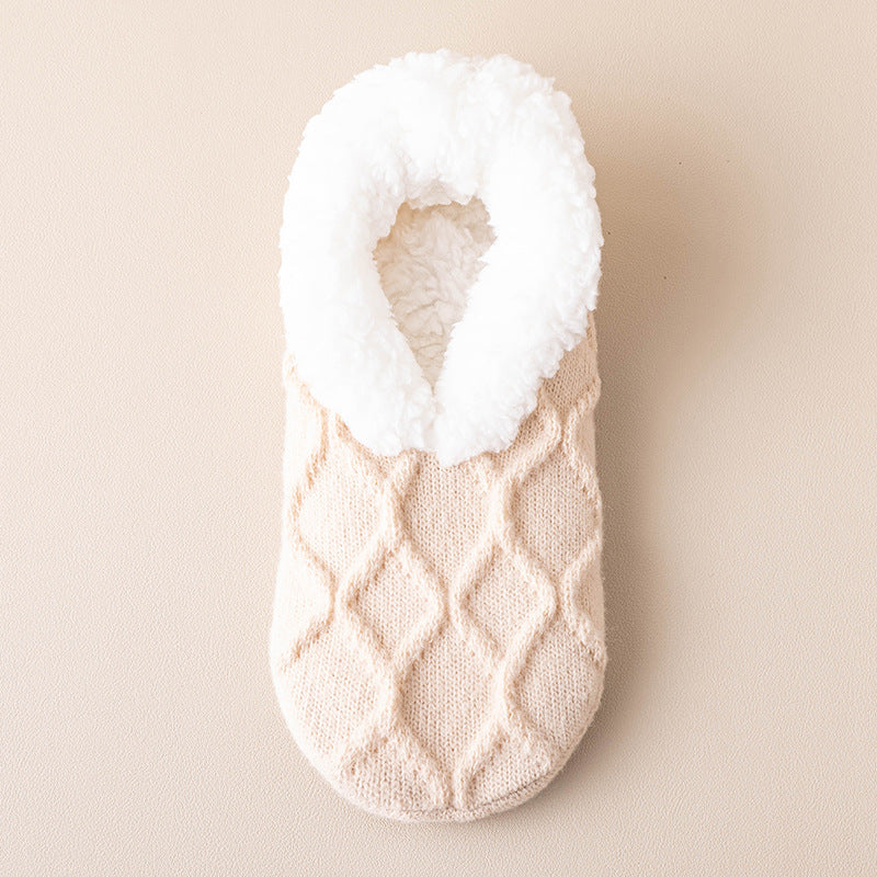 Women's cotton thermal plush slippers - PricesRgreat