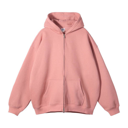 Loose Hooded Sweater Fleece-lined Thickened