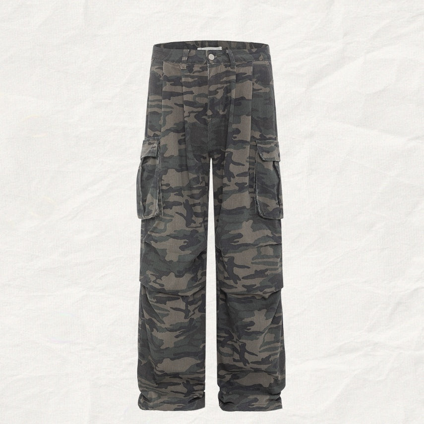 Women's camouflage straight leg pants - PricesRgreat