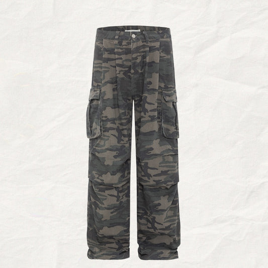 Women's camouflage straight leg pants - PricesRgreat