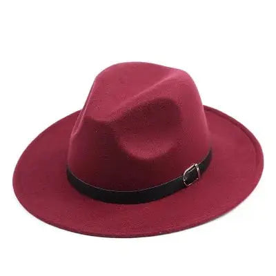 Women Wide Brim Fedora Hat - Image #8