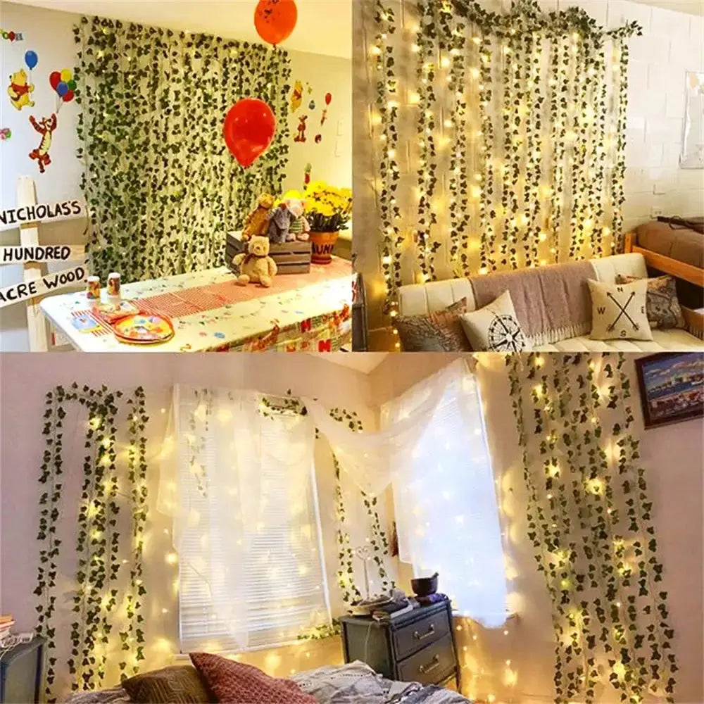 Green Leaf String Lights - PricesRgreat