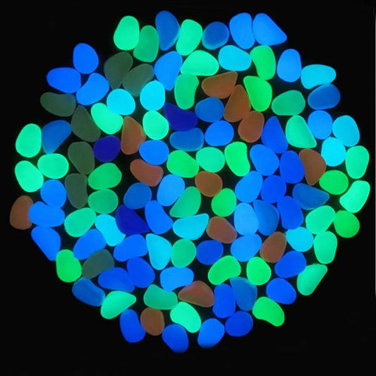 Glow In The Dark Luminous Garden Pebbles [10 pcs] - PricesRgreat