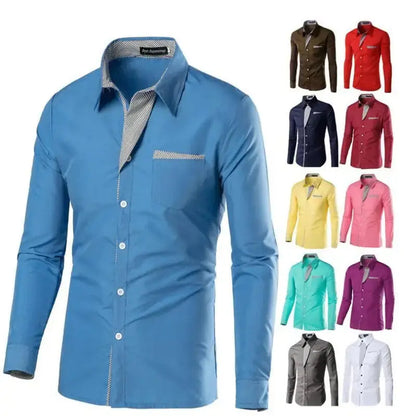 Men Fashion Shirts Long Sleeve - Image #1