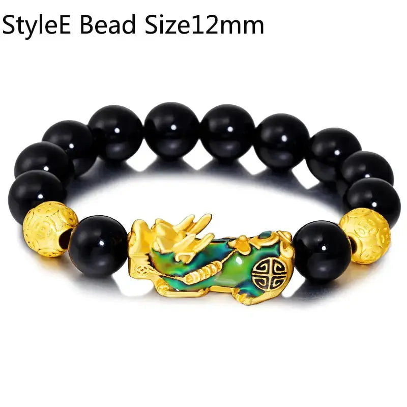 Feng Shui Wealth Bracelet  Black Beads - PricesRgreat