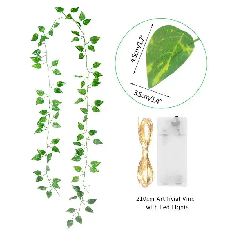 Green Leaf String Lights - PricesRgreat