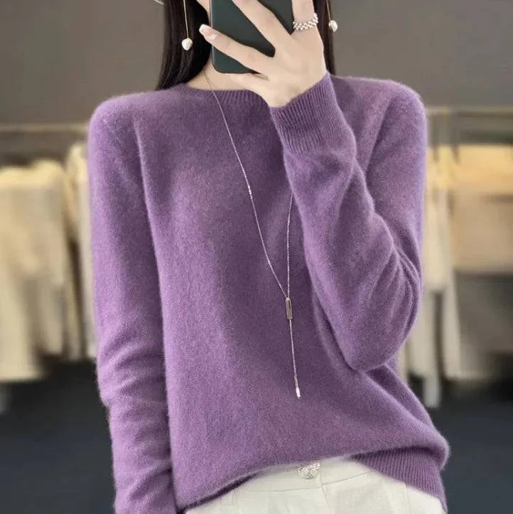 Luxe knit cashmere sweater