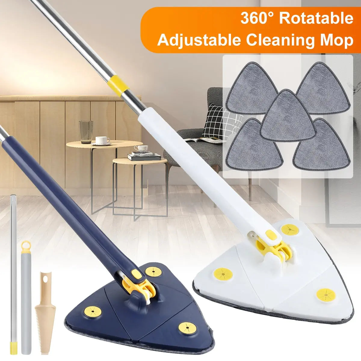 Self-Squeeze Triangular Mop - PricesRgreat