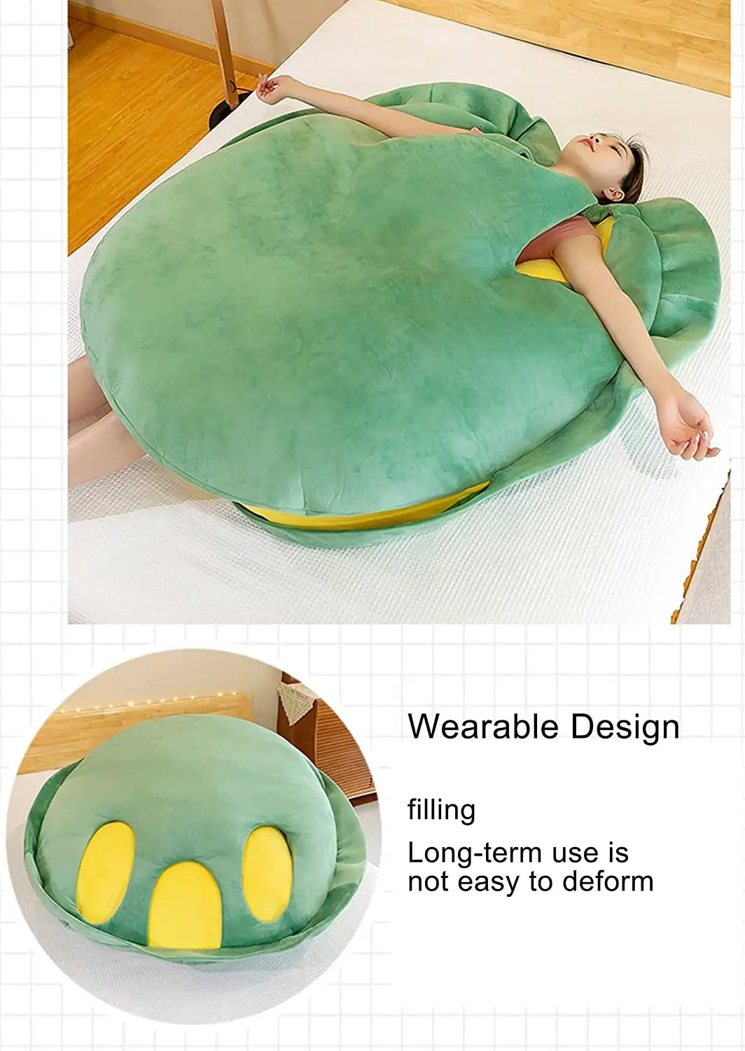 Wearable Turtle Shell Pillows - Green - PricesRgreat