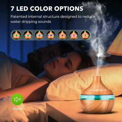 LED Wood Grain Humidifier - PricesRgreat