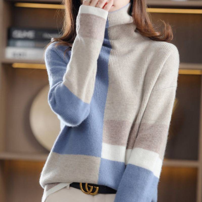 Knitted turtleneck sweater