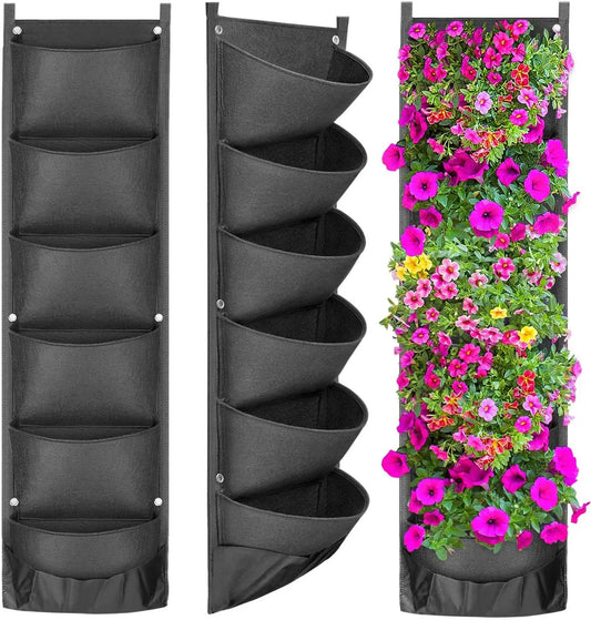 Vertical Hanging Garden Flower Pots - PricesRgreat