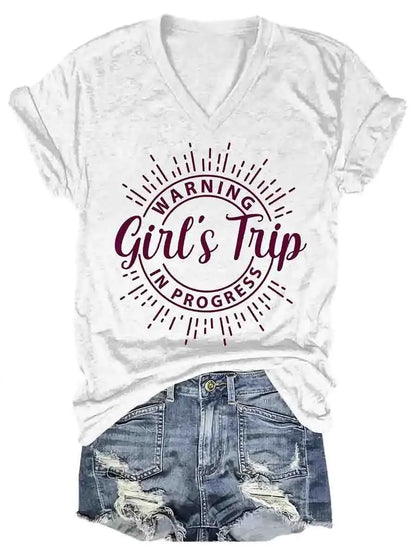 Women's Trip V-Neck Tee - PricesRgreat