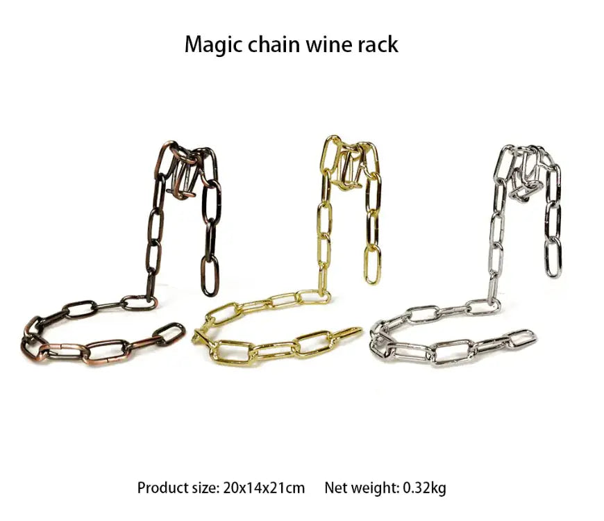 Magic Iron Chain Wine Bottle Holder - PricesRgreat