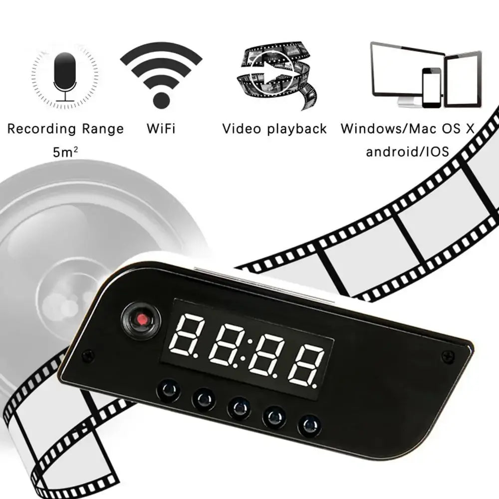 WiFi Hidden Camera Alarm Clock - PricesRgreat