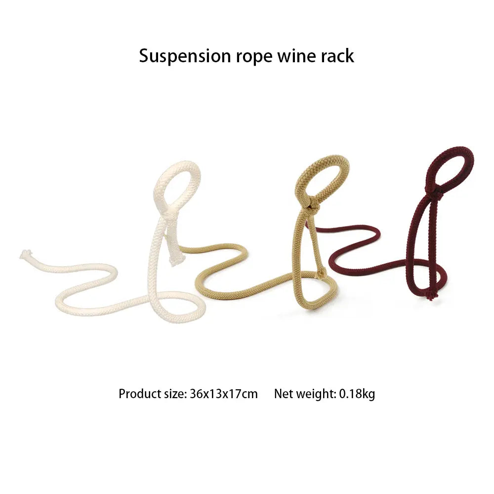 Suspended Rope Wine Bottle - PricesRgreat