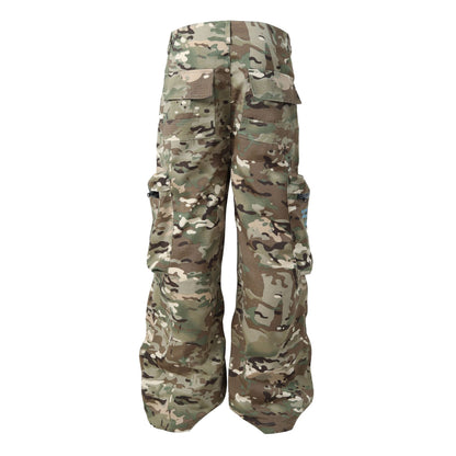 Casual wide leg camouflage pants - PricesRgreat