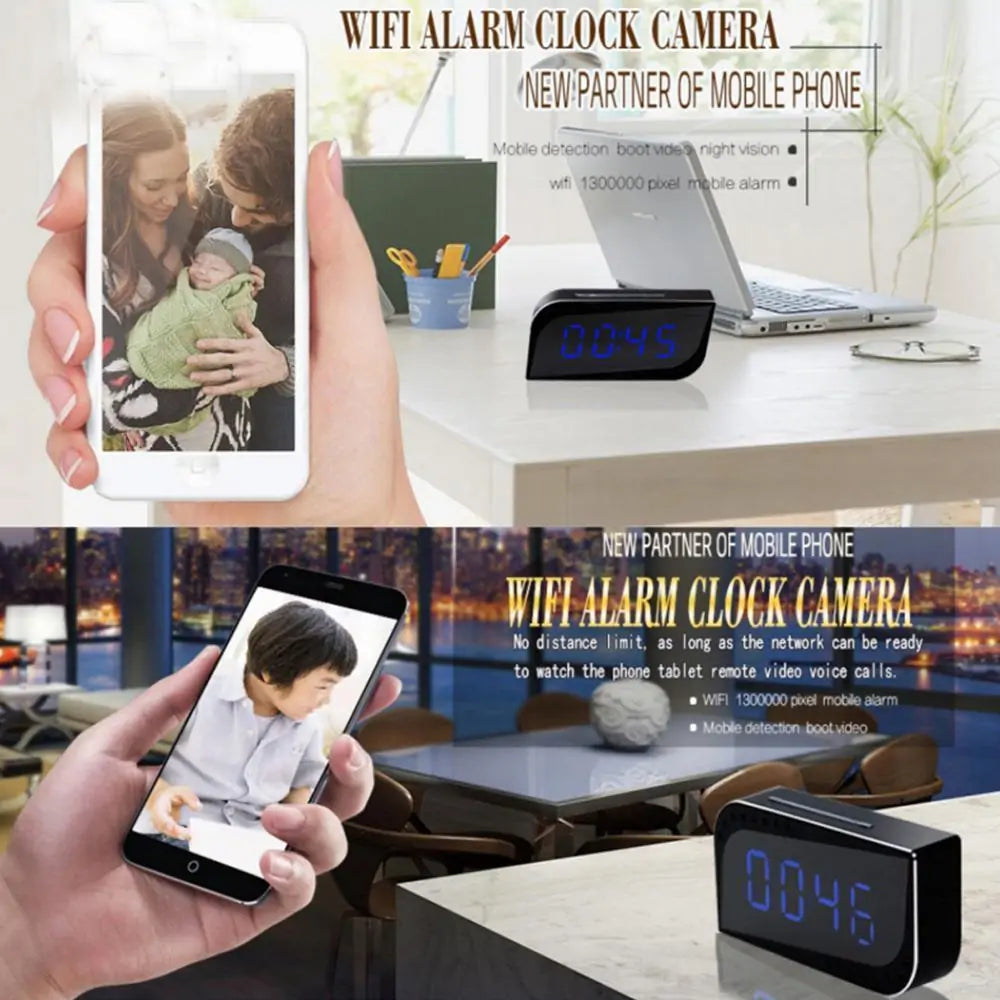 WiFi Hidden Camera Alarm Clock - PricesRgreat