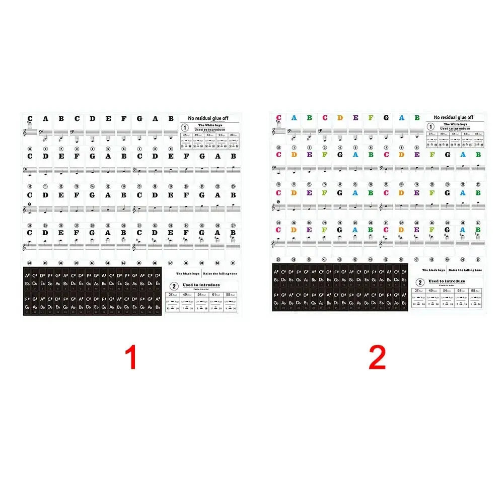 Ultimate Piano Key Stickers - PricesRgreat