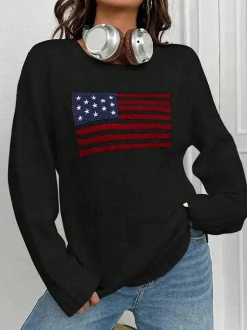 Women's USA Flag Sweater