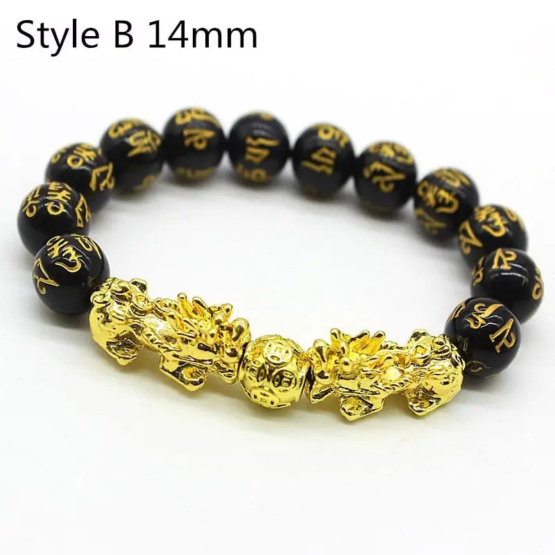 Feng Shui Wealth Bracelet  Black Beads - PricesRgreat