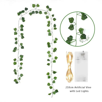 Green Leaf String Lights - PricesRgreat