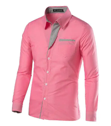 Men Fashion Shirts Long Sleeve