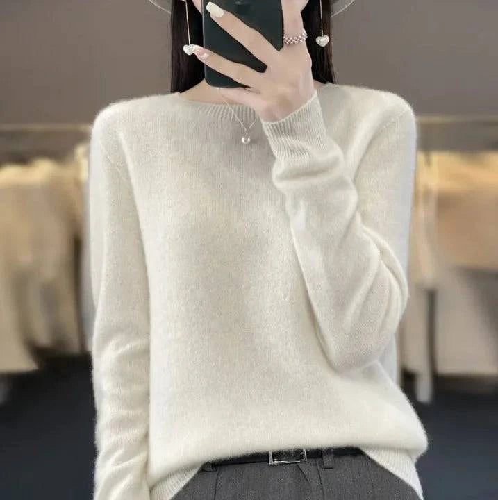 Luxe knit cashmere sweater