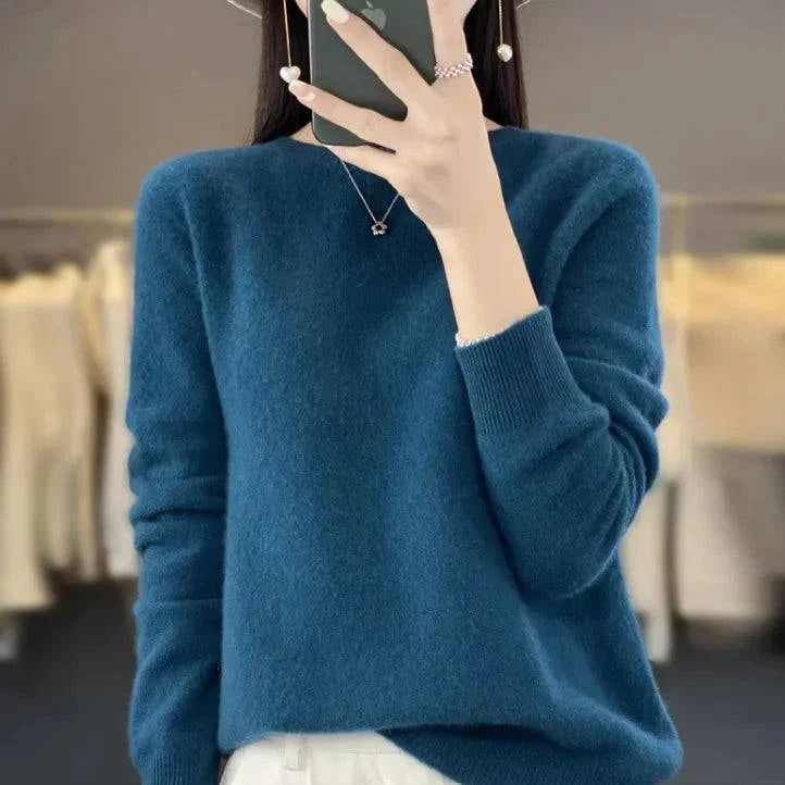 Luxe knit cashmere sweater