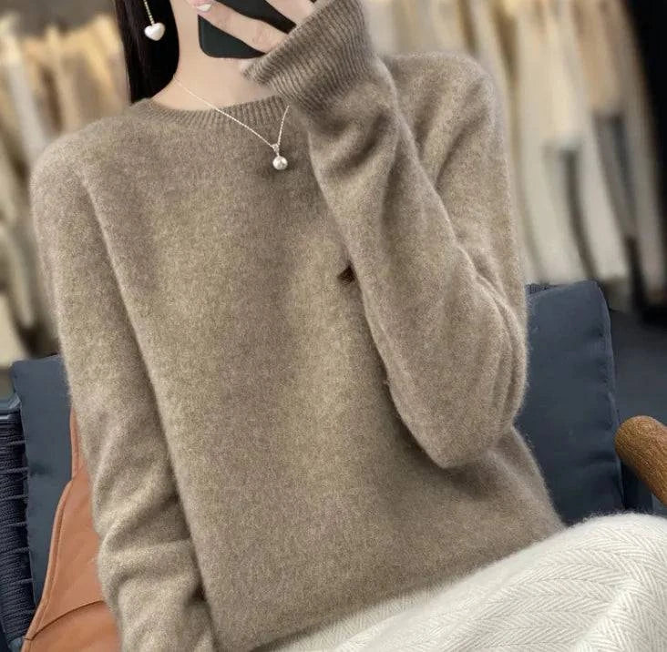 Luxe knit cashmere sweater