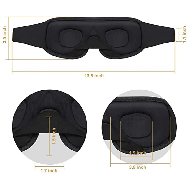 3D Sleeping Mask Block Out Light Sleep Mask - PricesRgreat